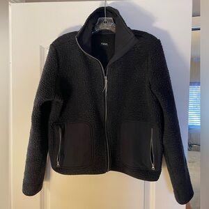 Vuori black womens sherpa style fleece jacket - Small